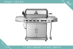 8头重型BBQ燃气烧烤炉